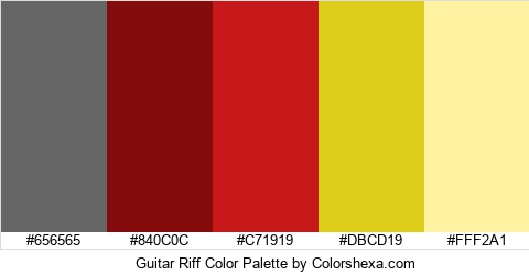 Guitar Riff Color Colors Logo