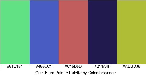 Gum Blum Palette Colors Logo