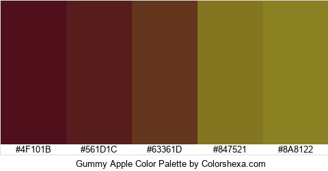 Gummy Apple Color Colors Logo