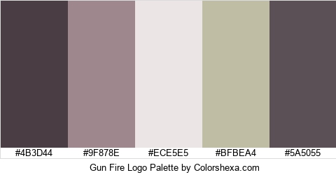 Gun Fire Logo Colors Logo