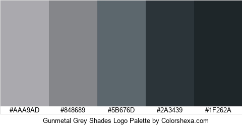Gunmetal Grey Shades Logo Colors Logo