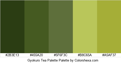 Gyokuro Tea Palette Colors Logo