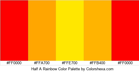 Half A Rainbow Color Colors Logo