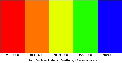 Half Rainbow Palette Colors Logo