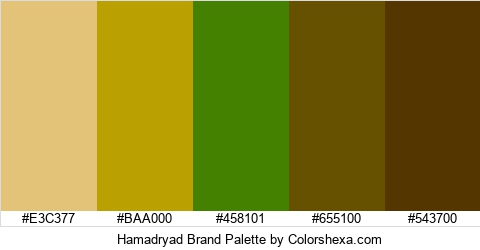 Hamadryad Brand Colors Logo
