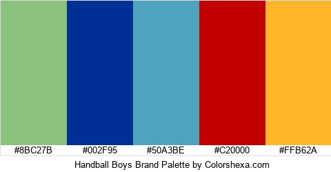Handball Boys Brand Colors Logo