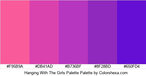 Hanging With The Girls Palette Colors Logo