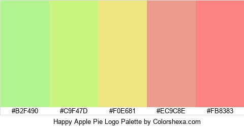 Happy Apple Pie Logo Colors Logo