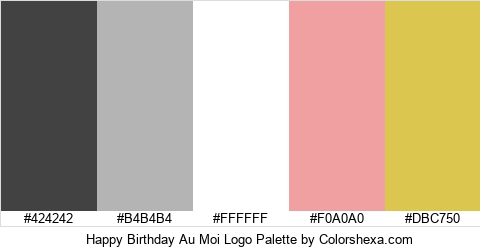 Happy Birthday Au Moi Logo Colors Logo