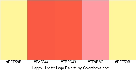 Happy Hipster Logo Colors Logo