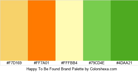 Happy To Be Found Brand Colors Logo
