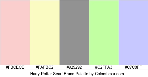 Harry Potter Scarf Brand Colors Logo