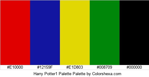 Harry Potter1 Palette Colors Logo
