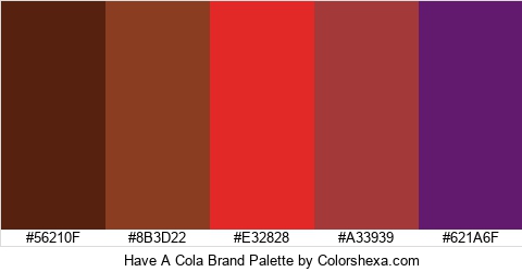 Have A Cola Brand Colors Logo