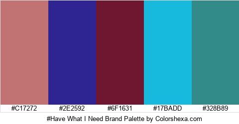 #Have What I Need Brand Colors Logo