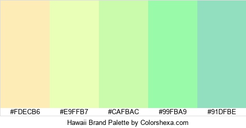 Hawaii Brand Colors Logo