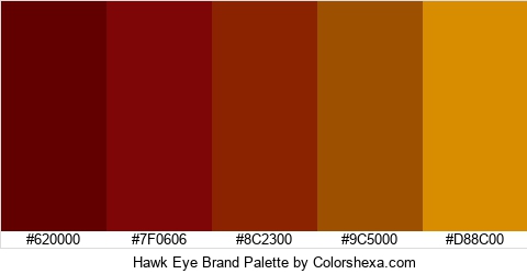 Hawk Eye Brand Colors Logo