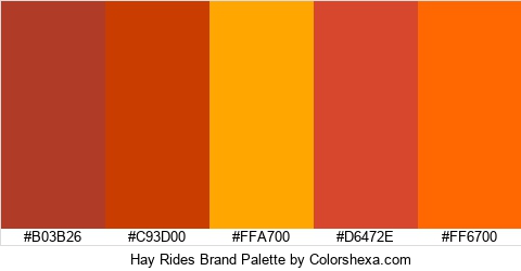 Hay Rides Brand Colors Logo