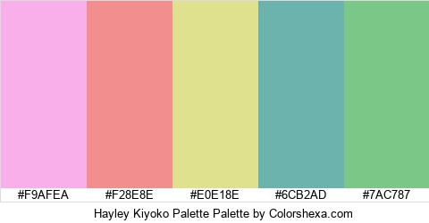 Hayley Kiyoko Palette Colors Logo