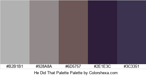 He Did That Palette Colors Logo