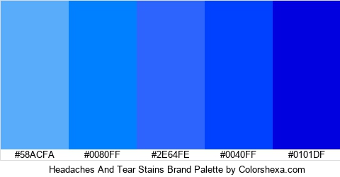 Headaches And Tear Stains Brand Colors Logo