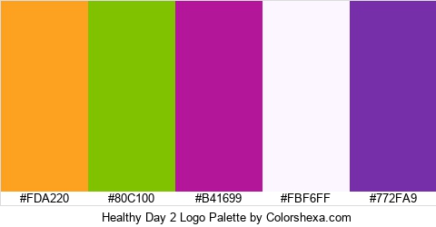 Healthy Day 2 Logo Colors Logo