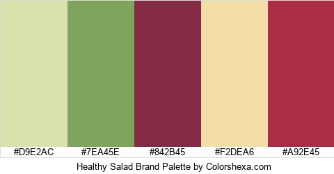 Healthy Salad Brand Colors Logo