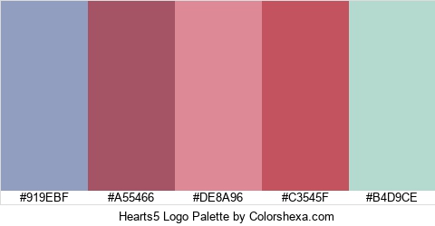 Hearts5 Logo Colors Logo