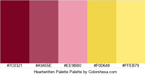 Heartwritten Palette Colors Logo