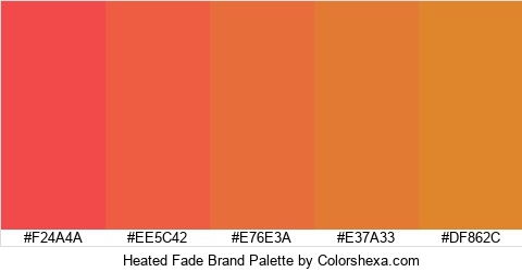 Heated Fade Brand Colors Logo