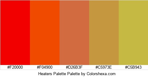 Heaters Palette Colors Logo
