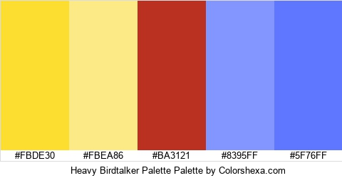 Heavy Birdtalker Palette Colors Logo