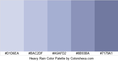 Heavy Rain Color Colors Logo