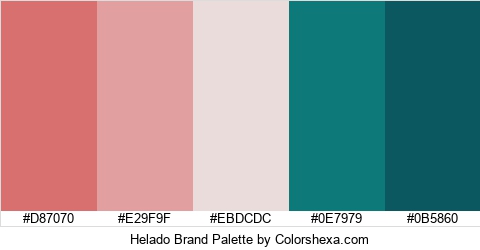 Helado Brand Colors Logo