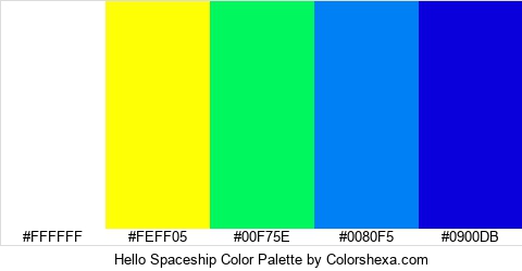 Hello Spaceship Color Colors Logo