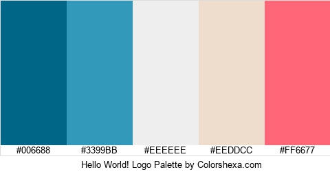 Hello World! Logo Colors Logo