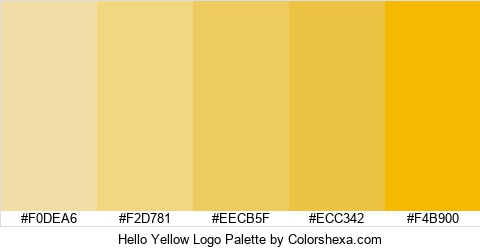 Hello Yellow Logo Colors Logo