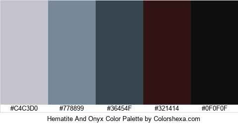 Hematite And Onyx Color Colors Logo