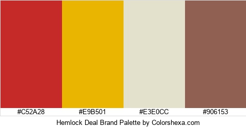 Hemlock Deal Brand Colors Logo