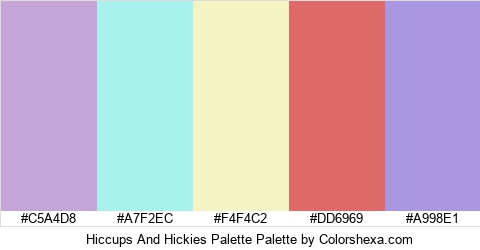 Hiccups And Hickies Palette Colors Logo