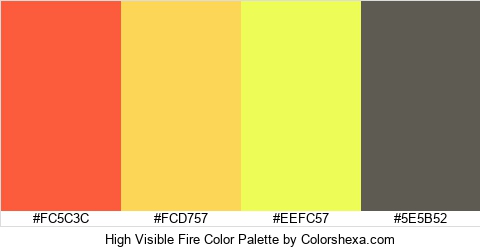 High Visible Fire Color Colors Logo