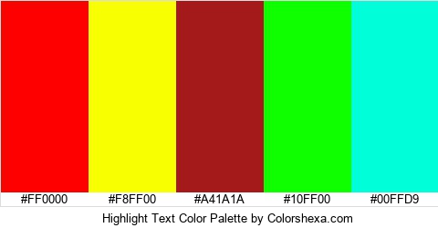 Highlight Text Color Colors Logo