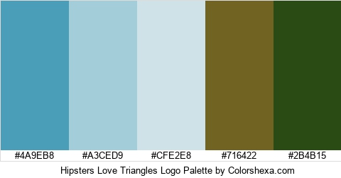 Hipsters Love Triangles Logo Colors Logo