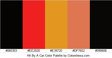Hit By A Car Color Colors Logo