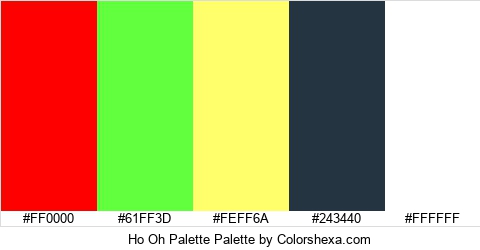 Ho Oh Palette Colors Logo