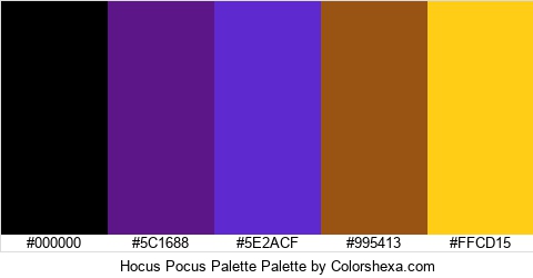 Hocus Pocus Palette Colors Logo