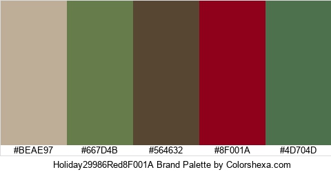 Holiday29986Red8F001A Brand Colors Logo