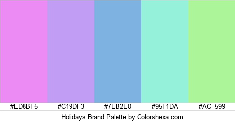 Holidays Brand Colors Logo