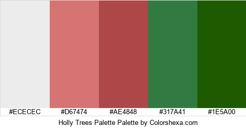 Holly Trees Palette Colors Logo