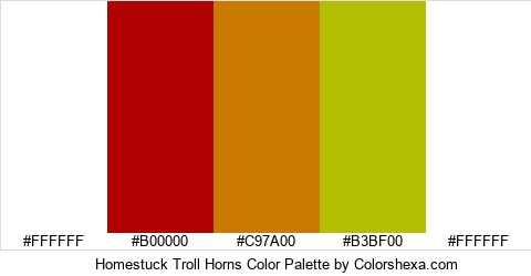 Homestuck Troll Horns Color Colors Logo